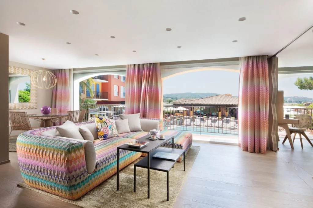 Vibrant and colorful suite design