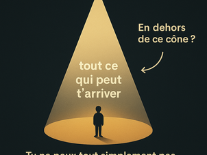 Tu ne vois peut-être rien bouger… mais tout se joue à l’intérieur du cône