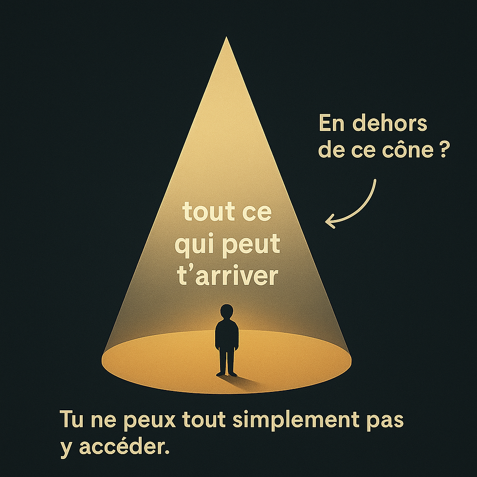 Tu ne vois peut-être rien bouger… mais tout se joue à l’intérieur du cône