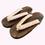 Thumbnail: 下駄 カラフル 白地 フリーサイズ / Geta Shoes White with Colourful Pattern Free Size (23-25cm)