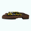 Thumbnail: メンズ下駄 (茶) 黄色 市松柄 3L (29-30cm) / Men's Geta Brown Base Yellow Checkered Pattern
