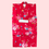 サムネイル： 子供浴衣 赤地 ピンク白桜柄 100cm / Kids Red Base Pink-White Sakura Pattern Yukata 100cm