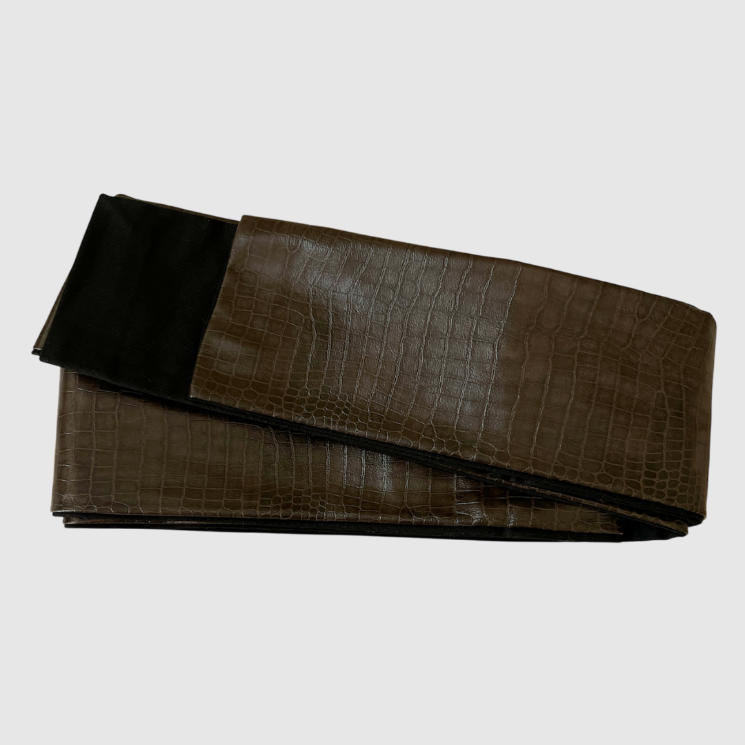 角帯 おしゃれ帯 レザー 茶色 / Men's Obi Leather Brown