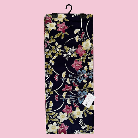 プラスサイズ 4L 浴衣 紺地 花柄 / Plus Size Women's 4L Navy Flower