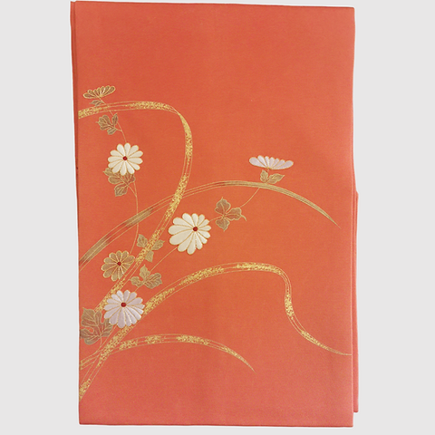 アンティーク 九寸名古屋帯 お太鼓柄 金刺繍 金彩/ Antique Nagoya Obi 