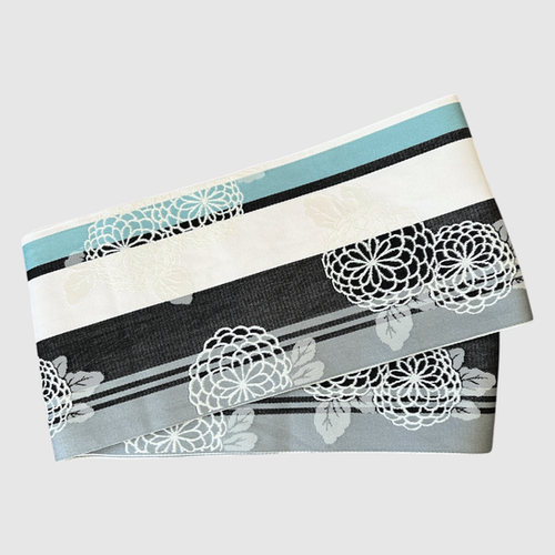 博多半幅帯 半幅帯 博多帯 四色 / Hakata Obi Multi-coloured Half-width Obi | Al