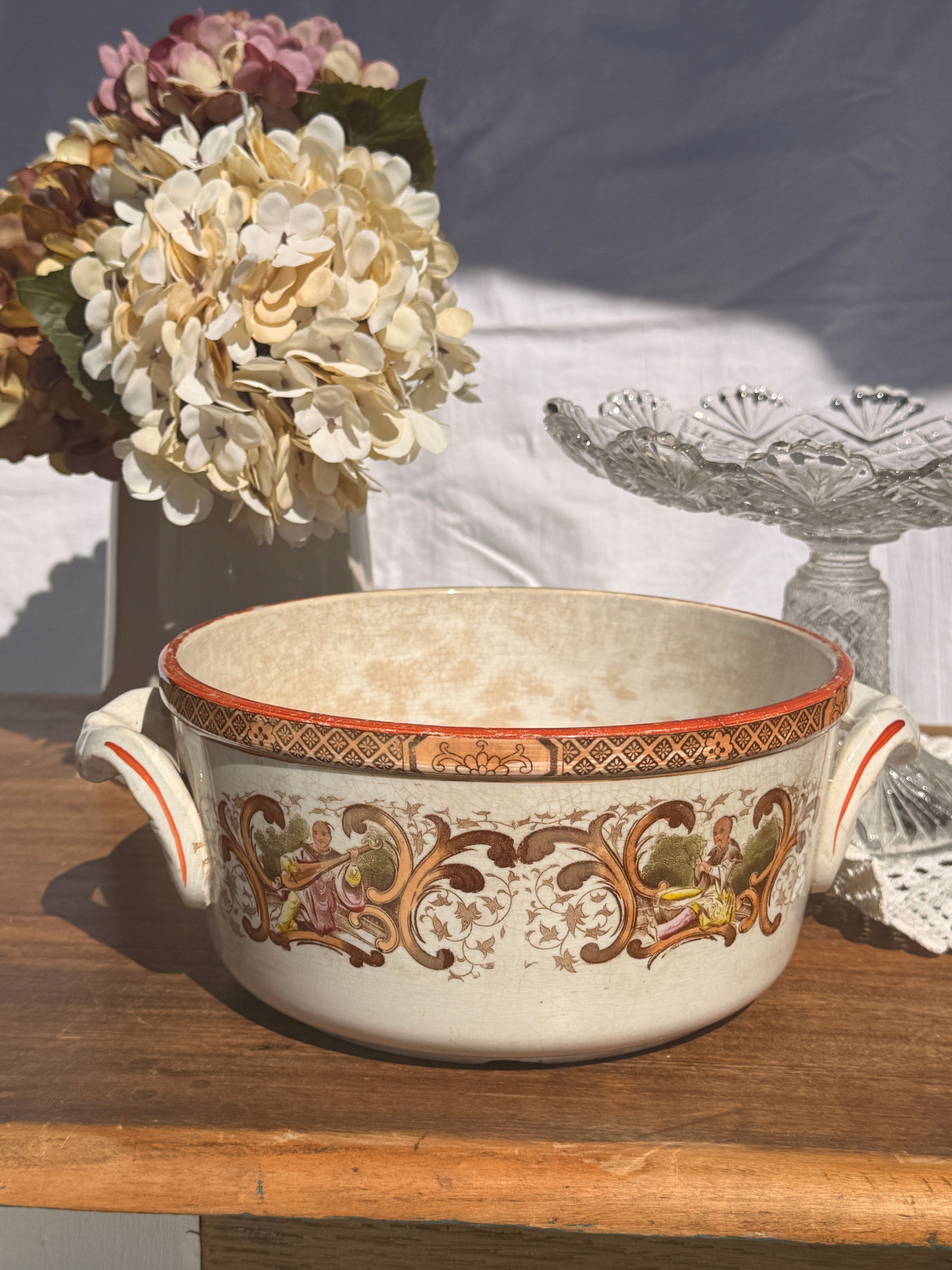 Rare soupière, modele Timor L de Digoin & Sarreguemines