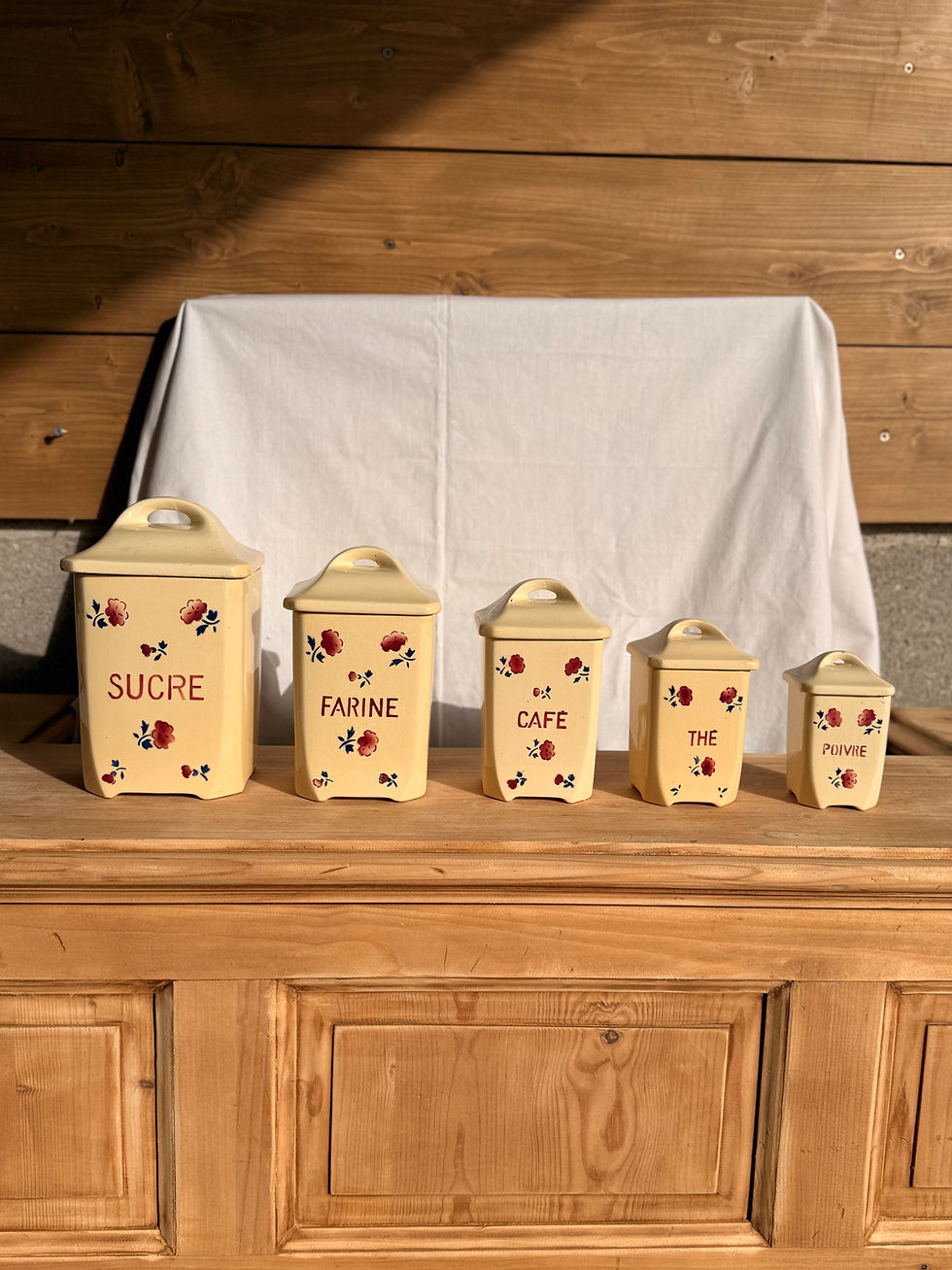 Miniature : Set de 5 pots de cuisine Badonviller