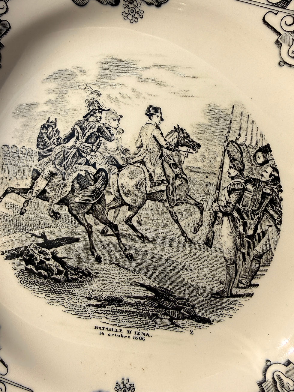 Miniature : Assiette Napoléon, Boch frères
