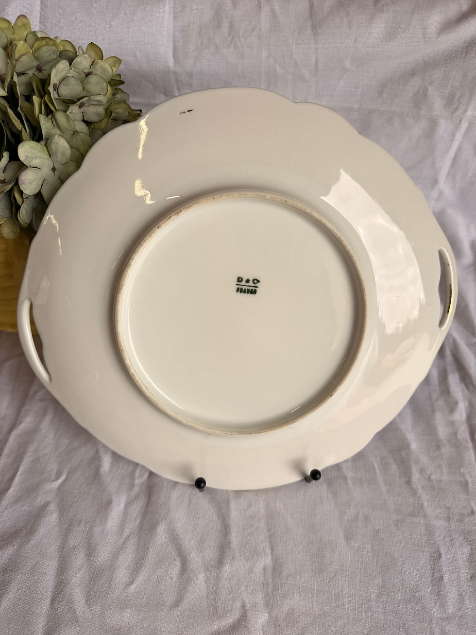 Miniature : Plat à tarte D&C France, porcelaine