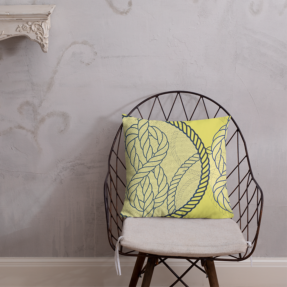 Thumbnail: Knots Reversible Pillows Different sizes available