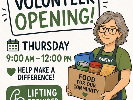 09/01/26 Volunteer Opening