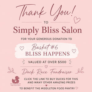 2026 Simply Bliss Salon Duck Race Donation