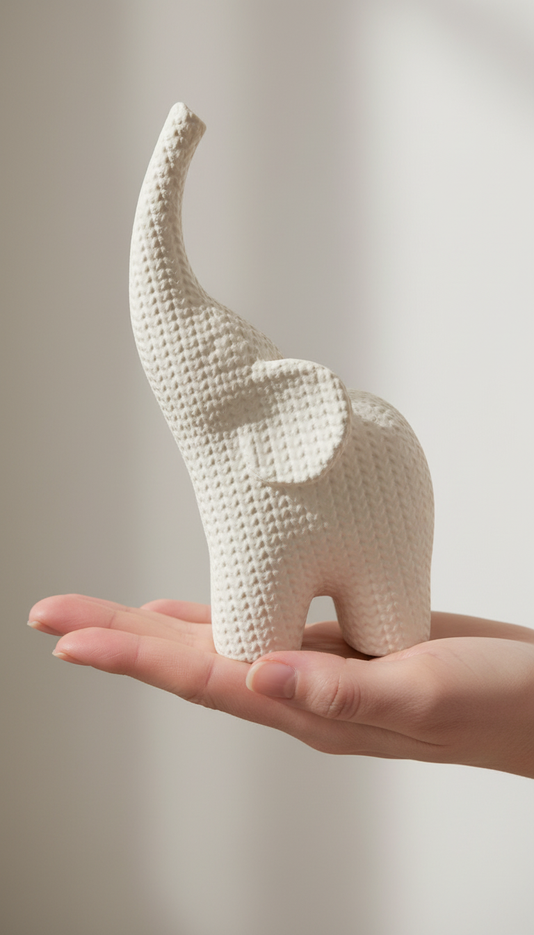 Küçük resim: fil ailesi biblo seti modern dekor