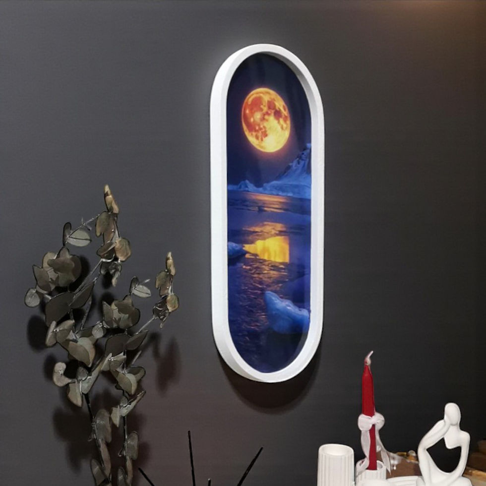 Beton Çerçeveli Modern Tablo