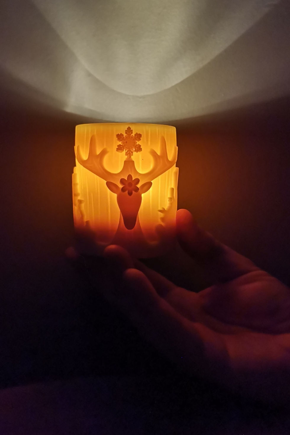 Dreamlight Geyik Fener Mumu - Mum Oda Kokusu ve Gece Lambası