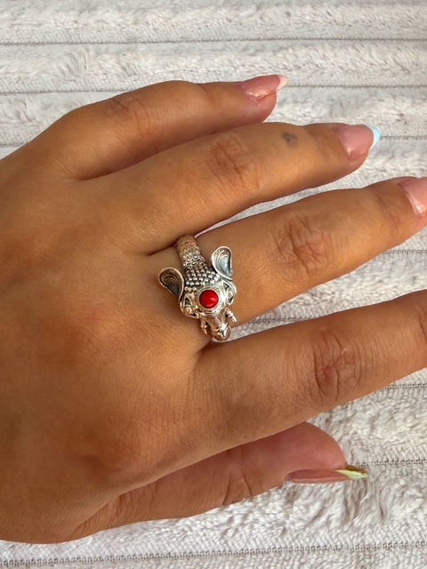 Anel elefante coral