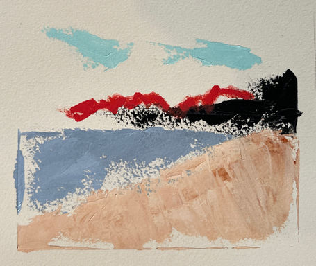 Abstract Landscape Bay at Noon