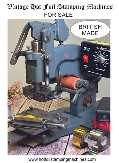 Vintage British Made Hot Foil Press