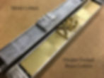 Deep Etched Brass Letters for Hot Foil Printing