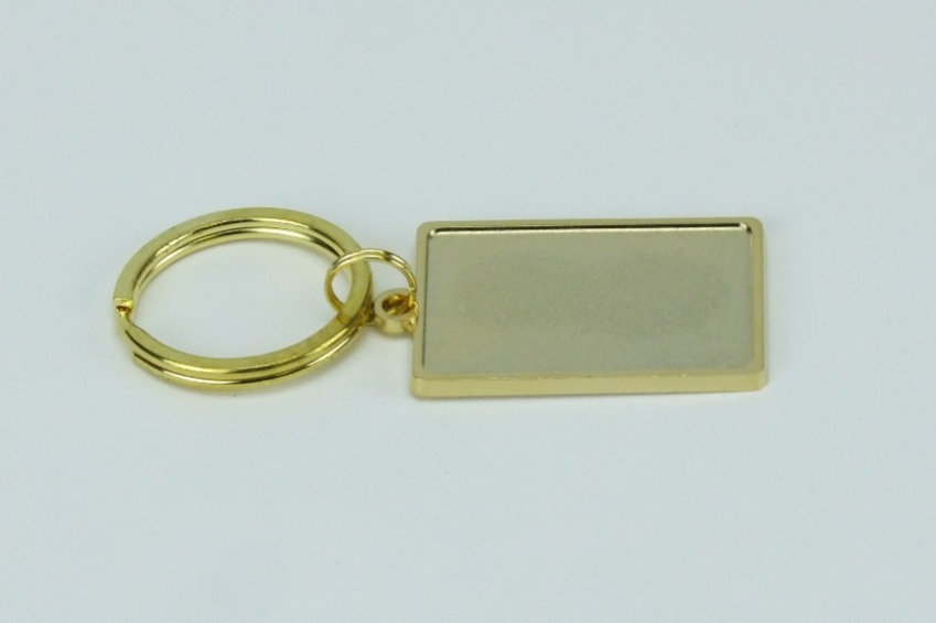 Rectangle Metal Key Fob