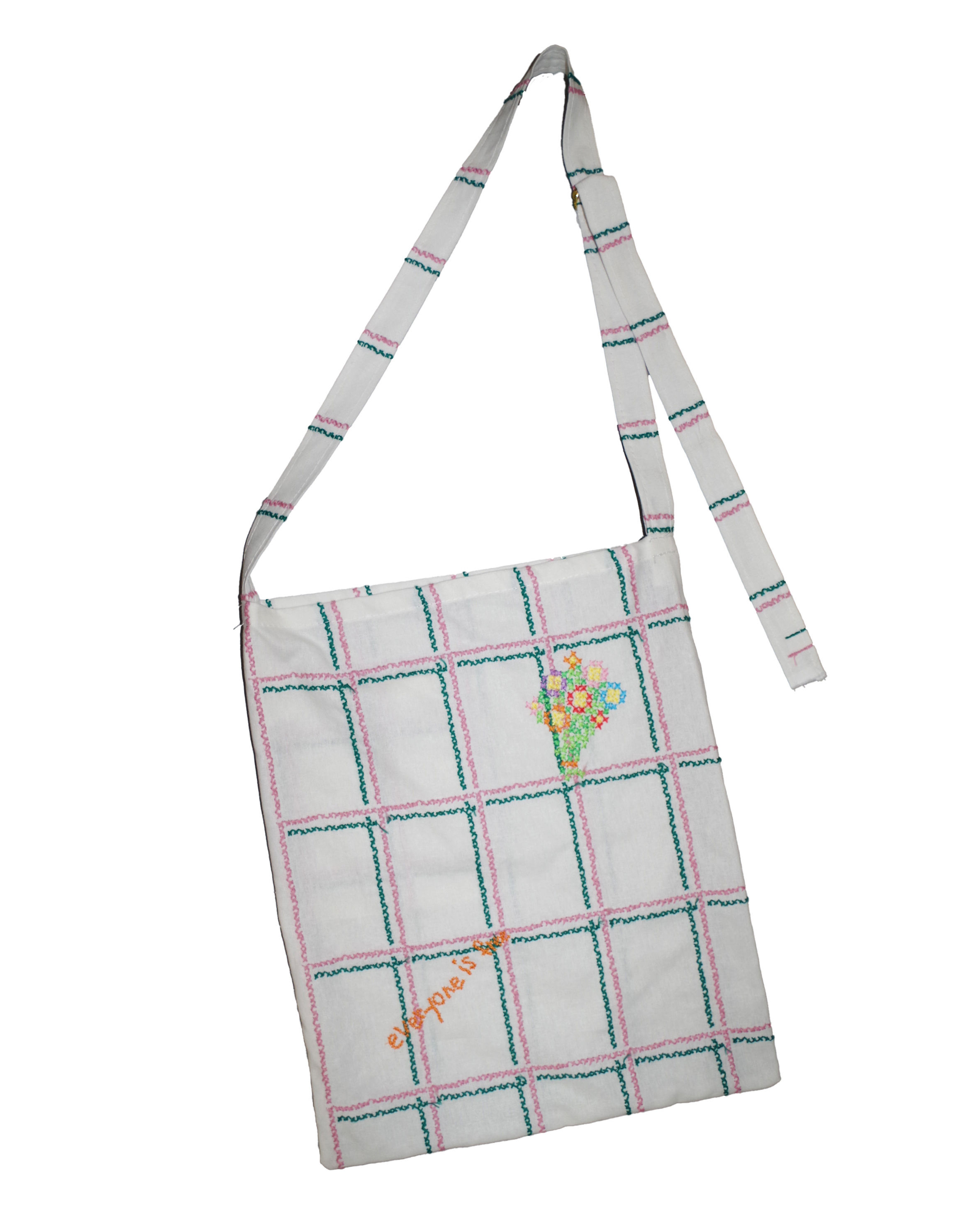 cross-stitch embroidery bag