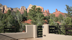 Sedona, Arizona is known for its iconic red rock formations and stunning natural beauty. From the sky deck on the roof, visitors can enjoy a breathtaking view of the picturesque landscape. The vibrant colors of the rock formations against the clear blue sky create a truly mesmerizing sight. It's no wonder that Sedona is a popular destination for nature lovers and outdoor enthusiasts. Whether it's watching the sunrise or stargazing at night, the sky deck offers an unforgettable experience of Sedona's awe-inspiring scenery.