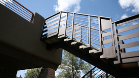 Take in the breathtaking vistas of Sedona Arizona from the Sky deck, a must-see feature of this contemporary southwest home design.