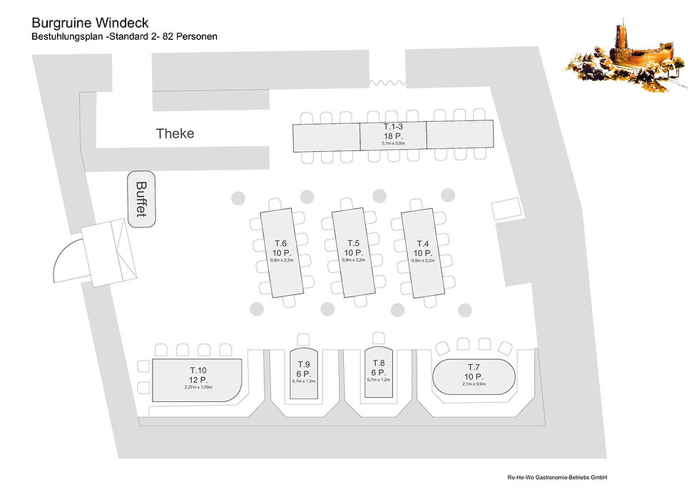 Bestuhlungsplan Standard 2