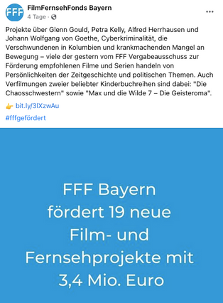 FFF Bayern fördert "Die Geisteroma"