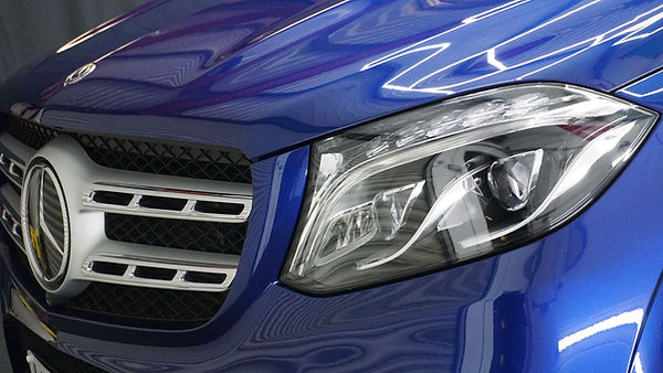 headlight protected with ceramic coating in penarth, cardiff