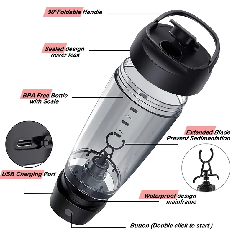 Thumbnail: Electric Shaker Bottle Blender  Bottle for Protein Shake Cup