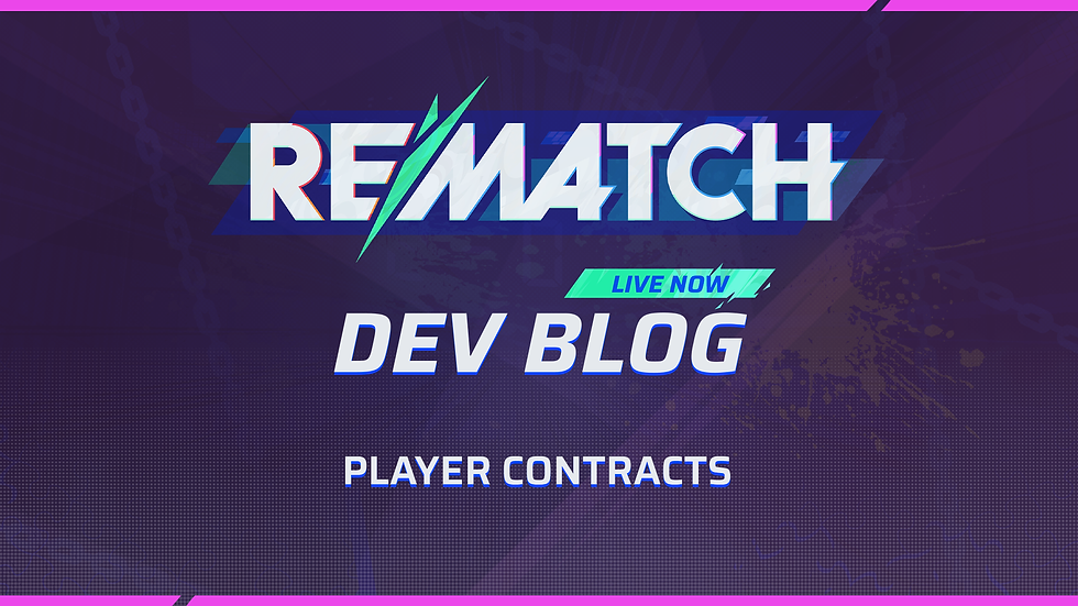Dev Blog - Player Contracts