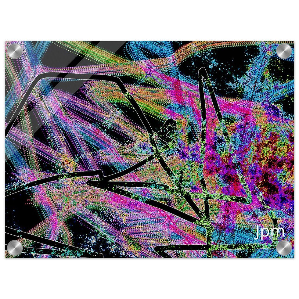 Thumbnail: Glowing forest at night Acrylic Print
