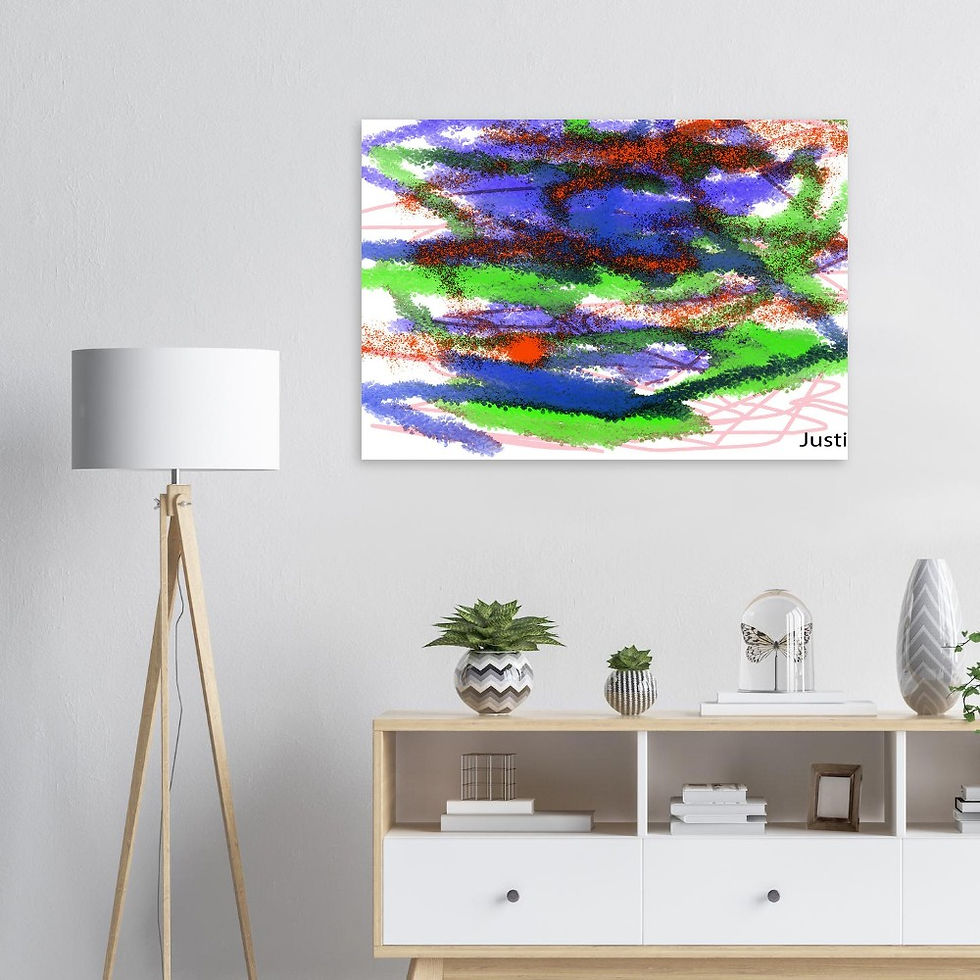 Thumbnail: Watercolor painting Aluminum Print