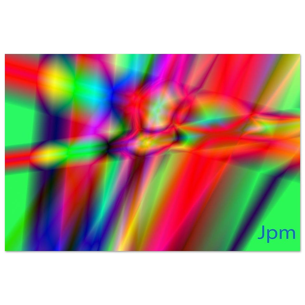Thumbnail: shiny colors Aluminum Print