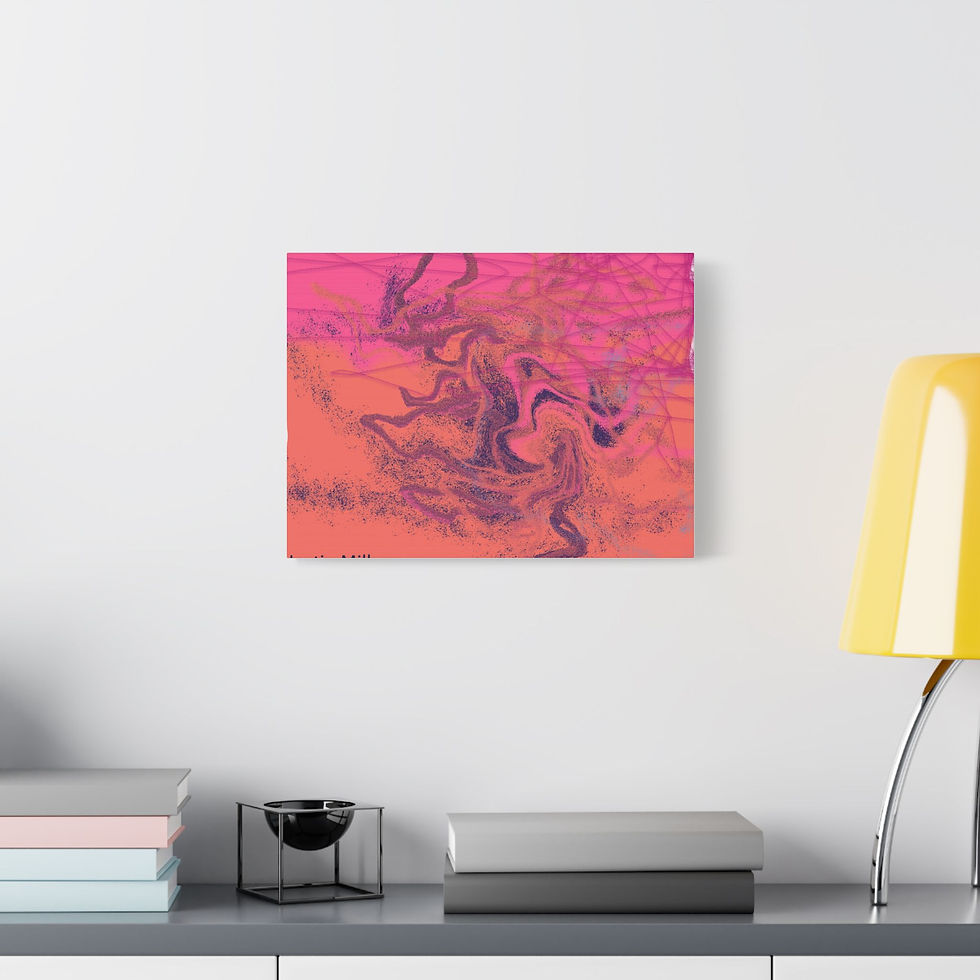 Thumbnail: Vibrant Abstract Art Canvas, Colorful Wall Art 