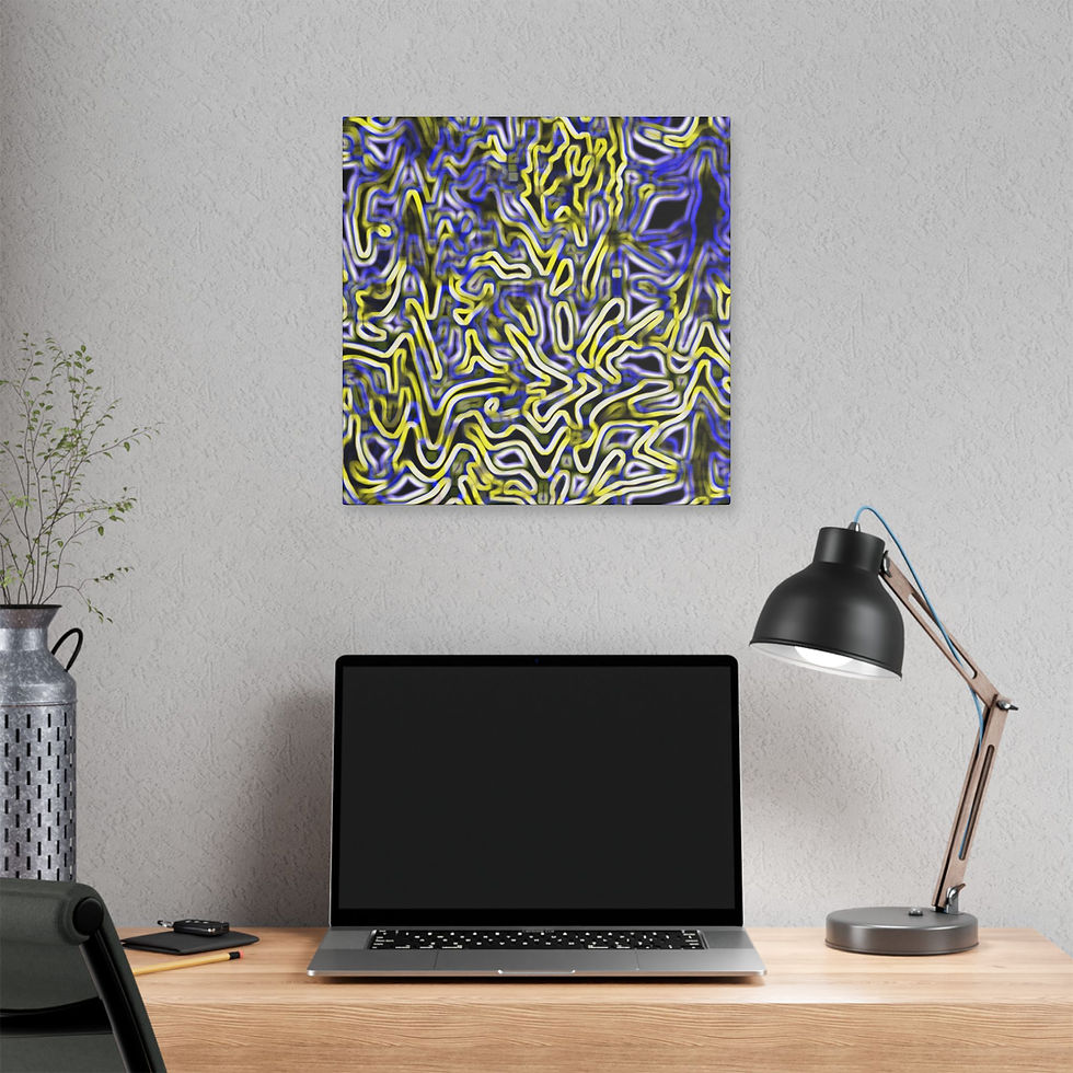 Thumbnail: Jungle of Warms Vibrant Abstract Canvas Art