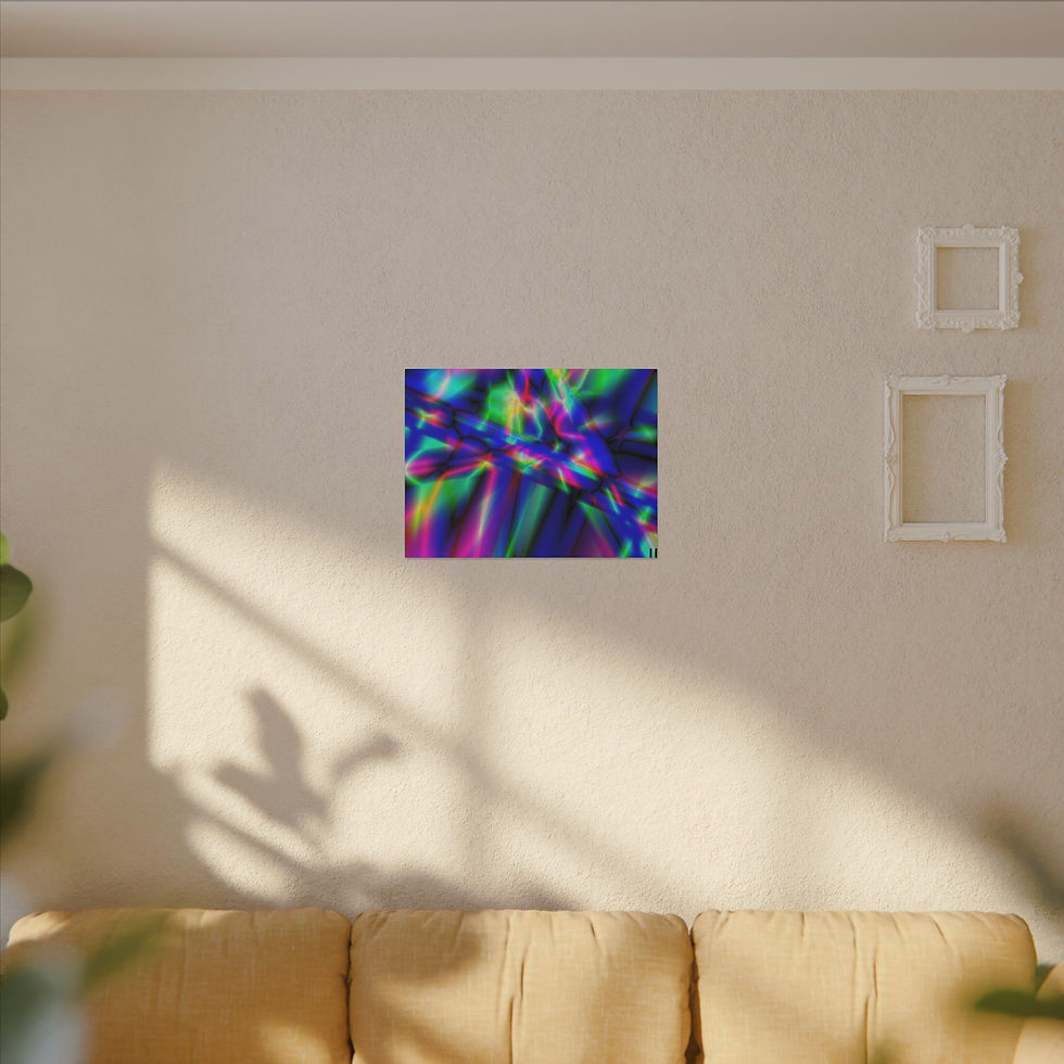 Thumbnail: Bright colors that shine Vibrant Abstract Canvas Print