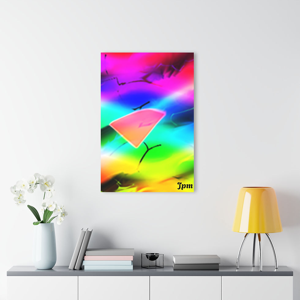 Thumbnail: Rainbow tiger Vibrant Abstract Acrylic Print 