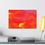 Thumbnail: Abstract Red Orange Canvas Art - Vibrant Modern Wall Decor (Stretched)