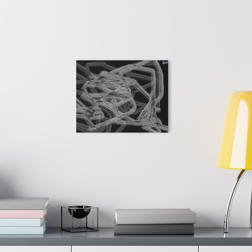 Thumbnail: Modern Abstract Acrylic Print - Wall Art Decoration with French Cleat Hanging
