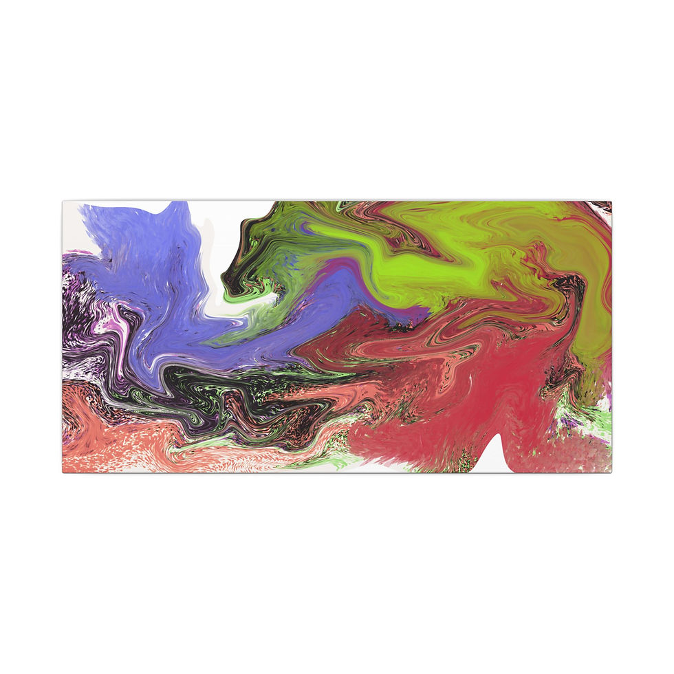 Thumbnail: Colorful Abstract Canvas Wall Art, Modern Artwork, Gift for art lovers 