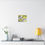 Thumbnail: Abstract Yellow & Gray Matte Canvas Wall Art — Stretched Modern Painting