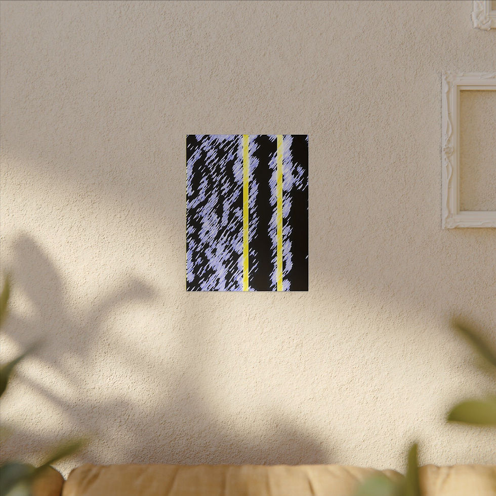 Thumbnail: Abstract Striped Wall Art Canvas Print