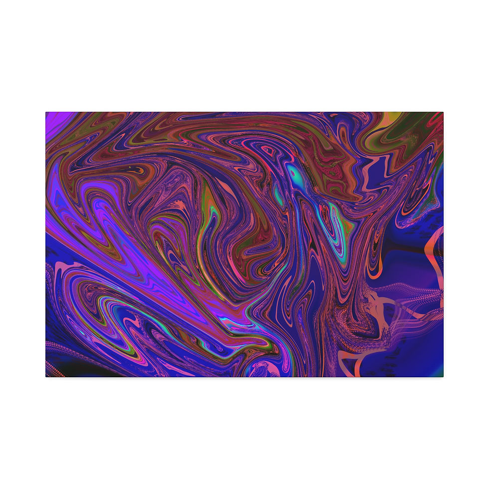 Thumbnail: The mist of color Vibrant Abstract Canvas Art 