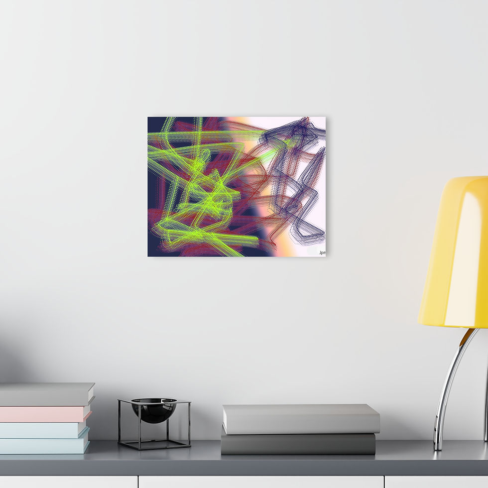 Thumbnail: Vibrant Abstract Acrylic Print, Modern Wall Art, Gift for art lovers 