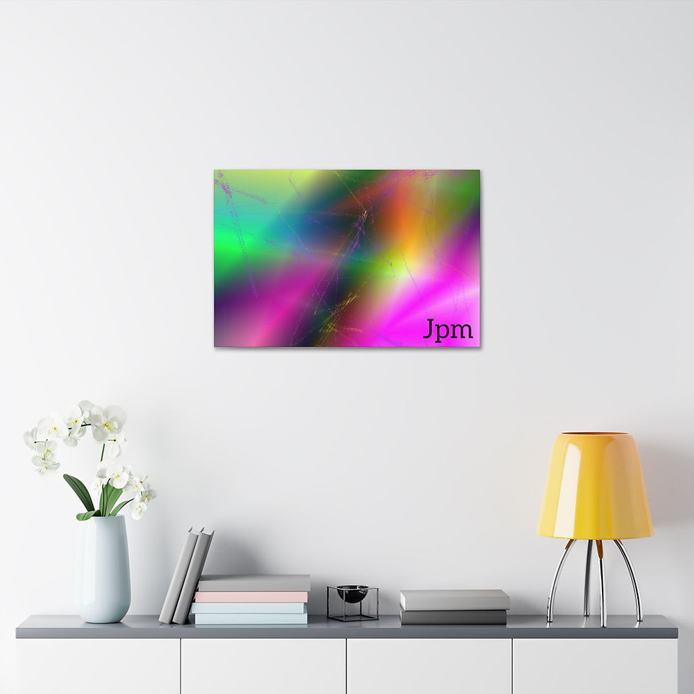 Thumbnail: icy mountain inside Vibrant Abstract Canvas Art