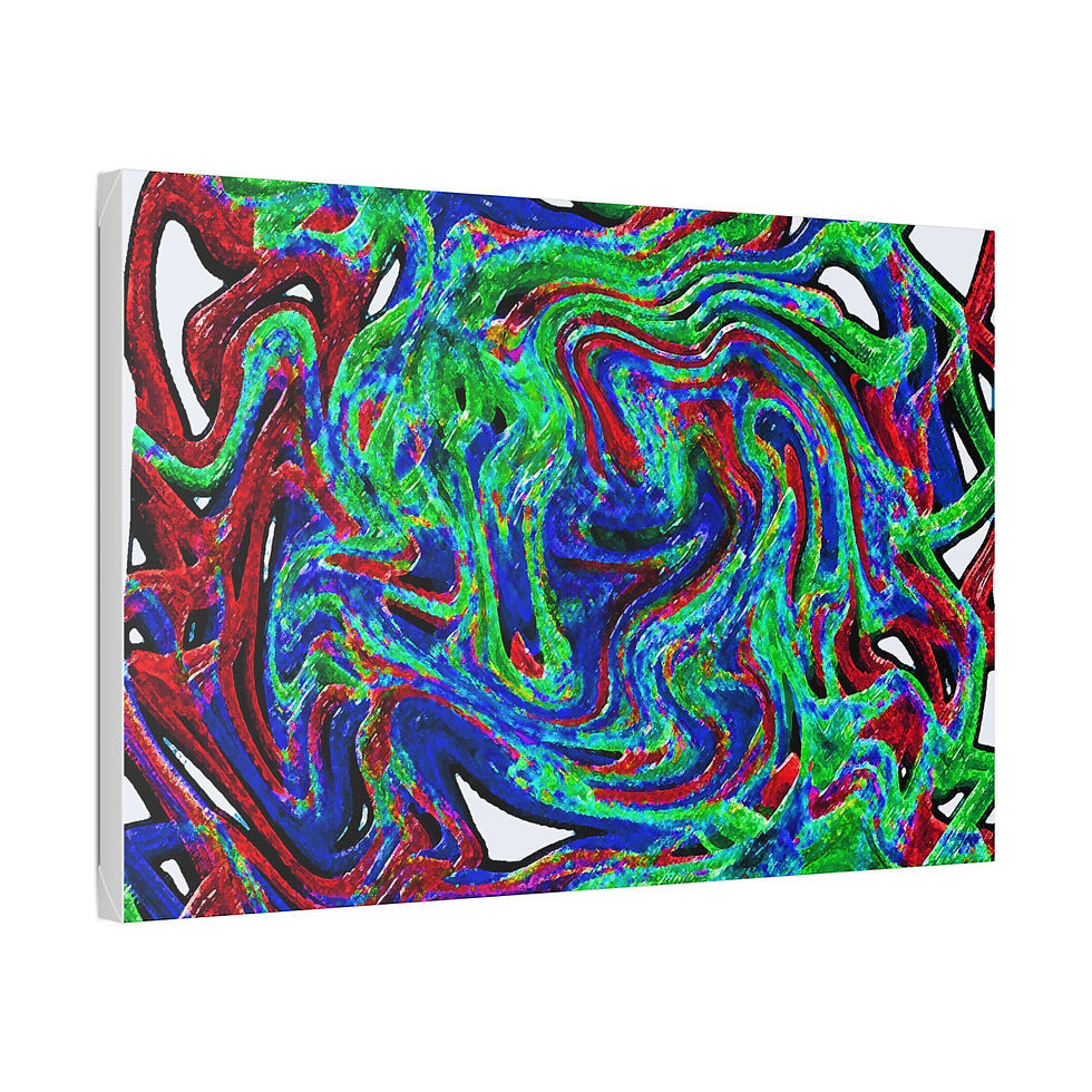 Thumbnail: Vibrant Abstract Art Canvas, Gift for art lovers 