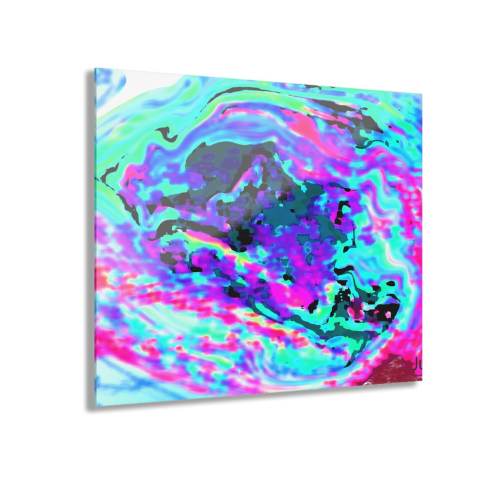 Thumbnail: Vibrant Abstract Acrylic Print, 